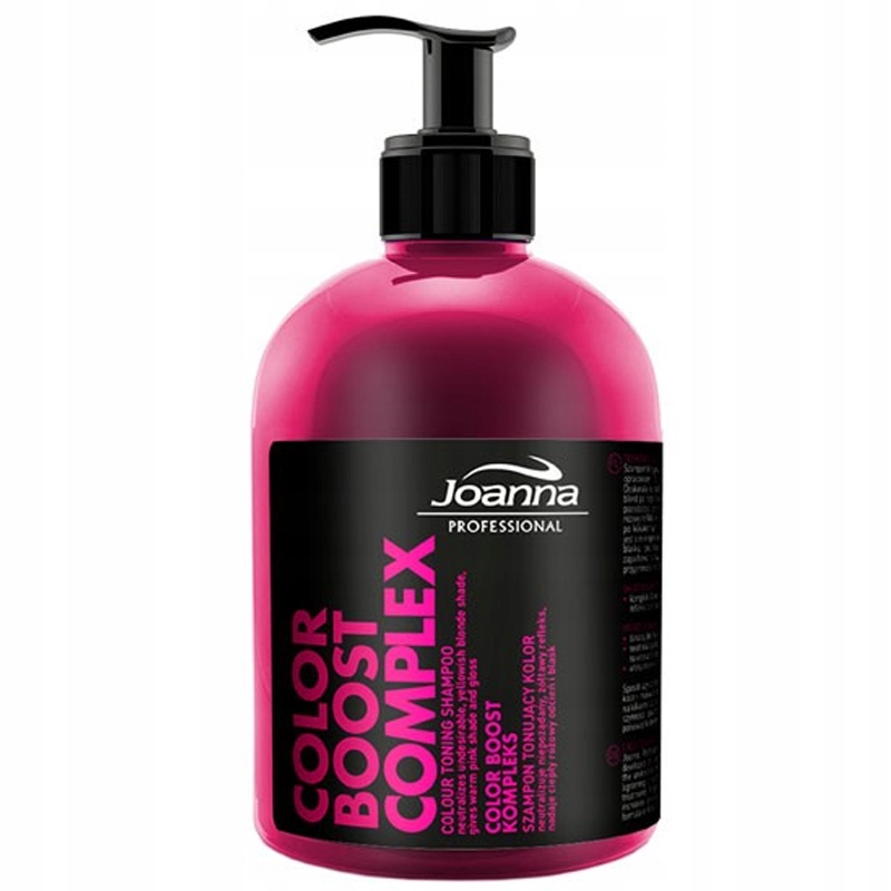 zolty szampon z rozowa etykieta