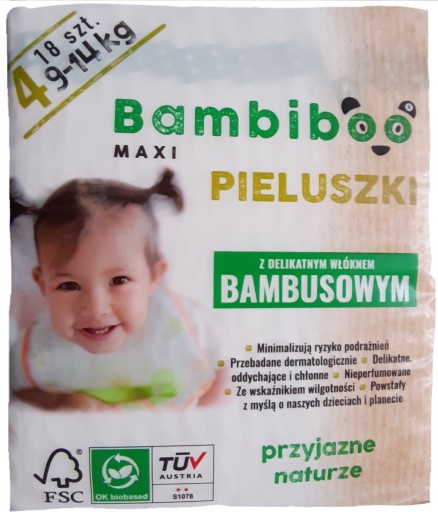 pieluszki bambusowe 9 sztuk