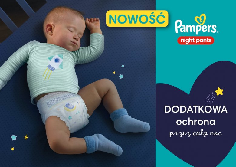 pełny pampers po całej nocy