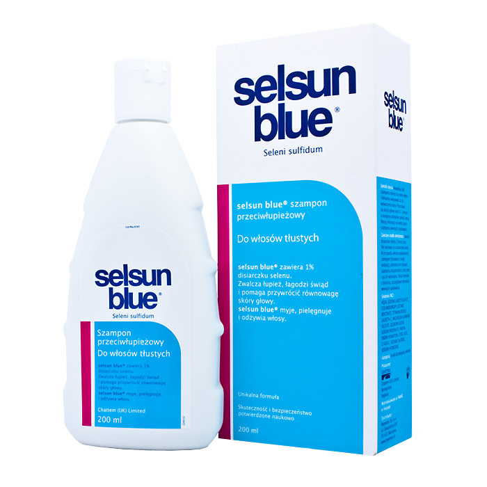 selsun blue szampon przeciwłupieżowy do włosów tłustych 200ml