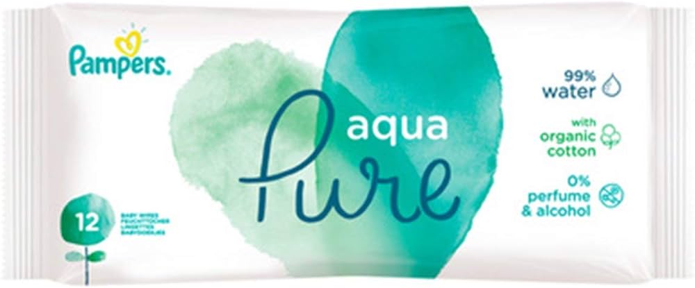 pampers aqua pure wipes 12 pack