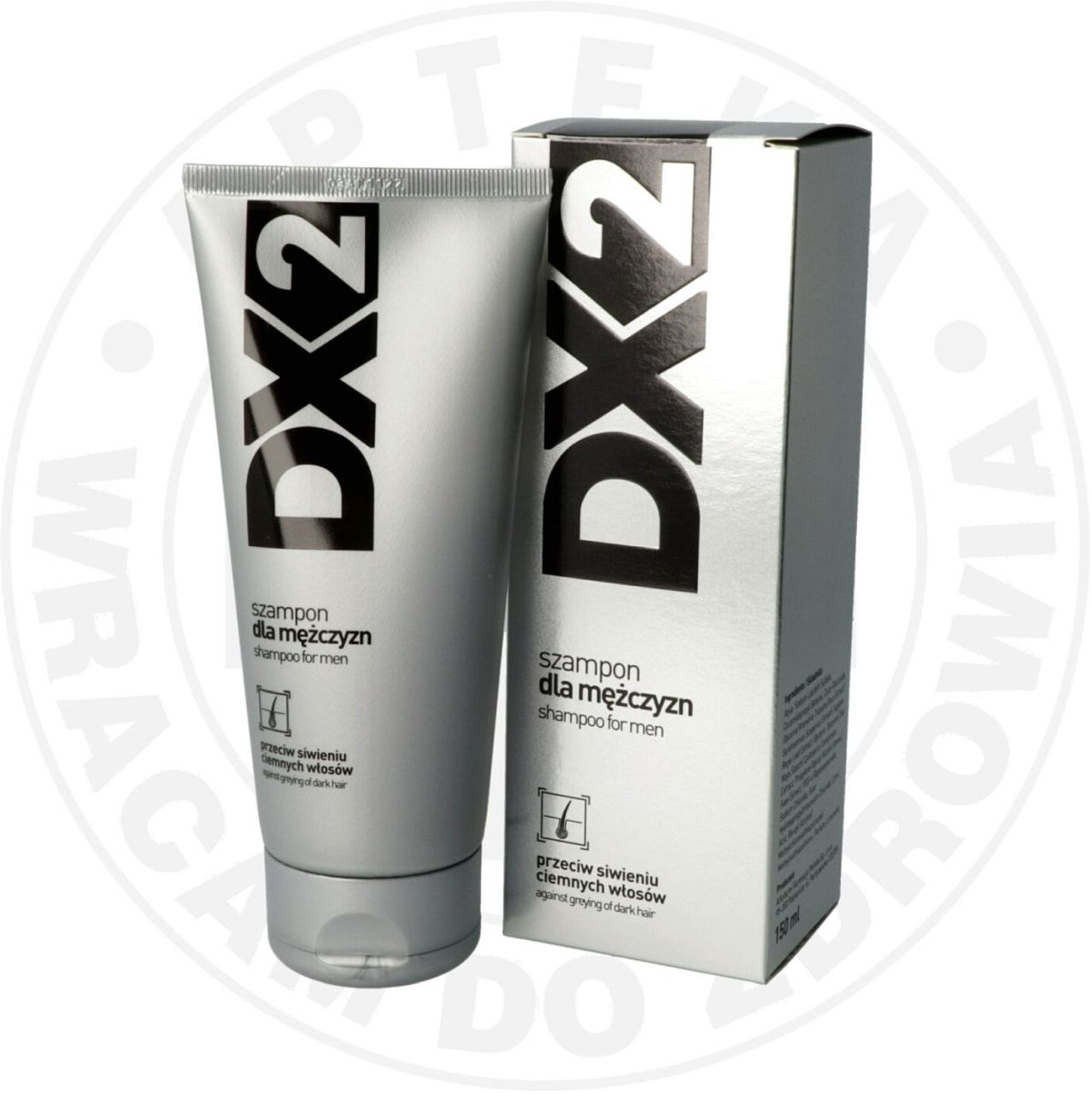 dx2 150ml szampon dla mężczyzn przeciw siwieniu ciemnych włosów