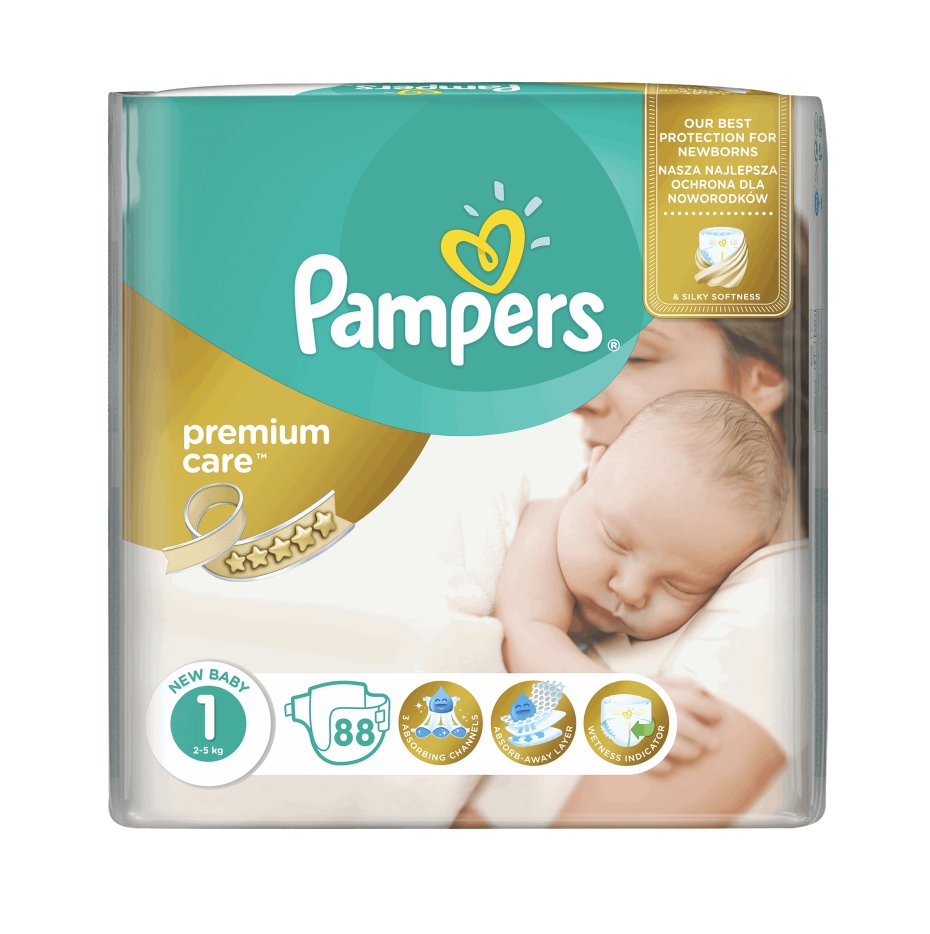 pampers new born z wycięciem na pępek