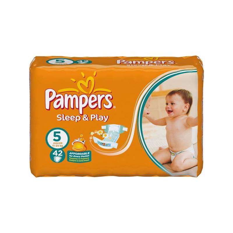 pampers pomarańczowe 5