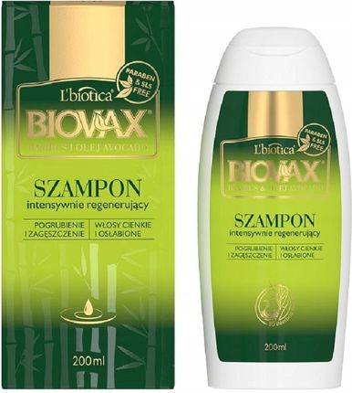 szampon bambus & olej avocado do włosów pozbawionych gęstości