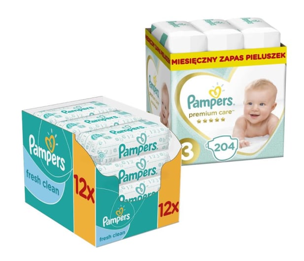 pampers chusteczki miesieczny zapas