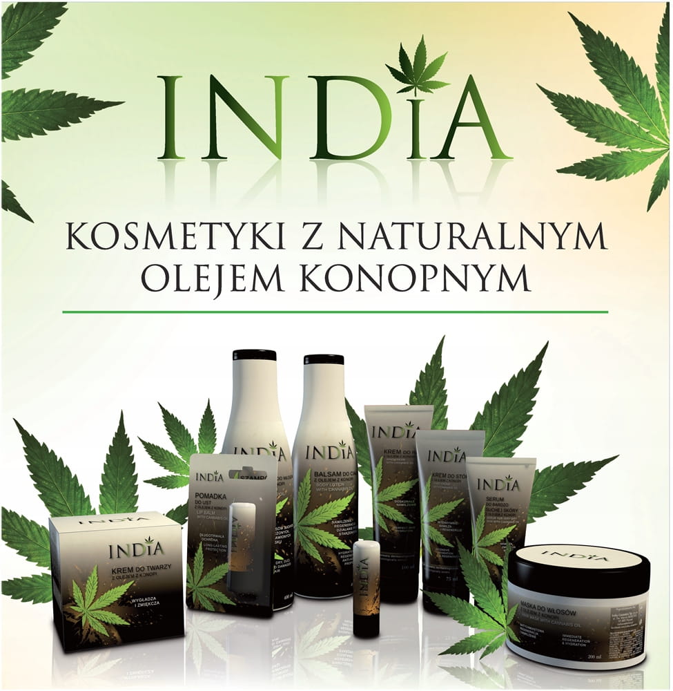 india cosmetics szampon do włosów z olejem z konopnym