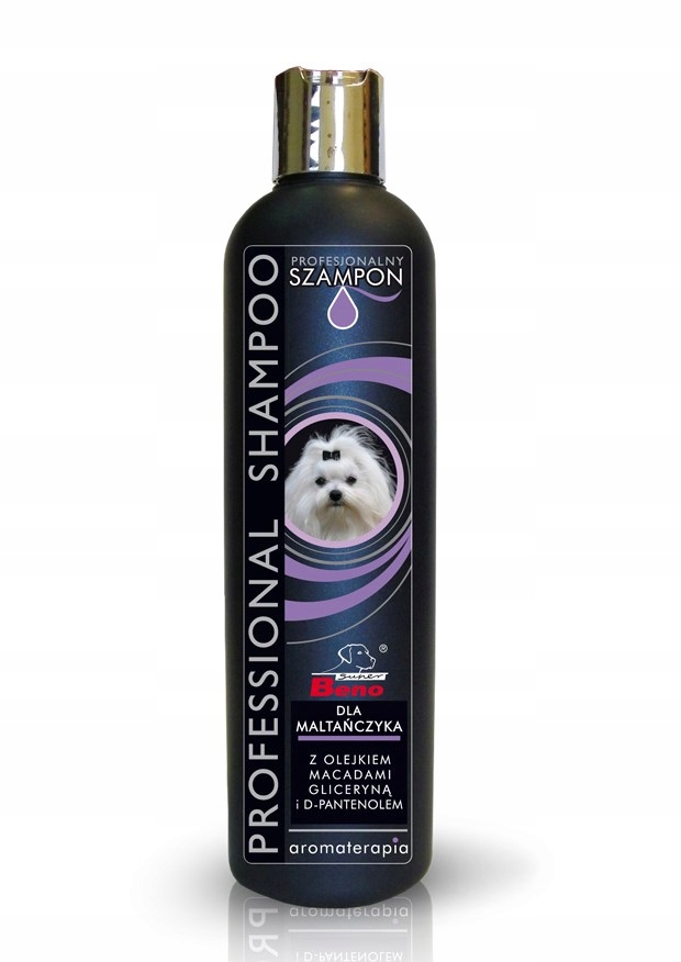 szampon profesjonalny z olejkiem makadamia dla kotów super beno