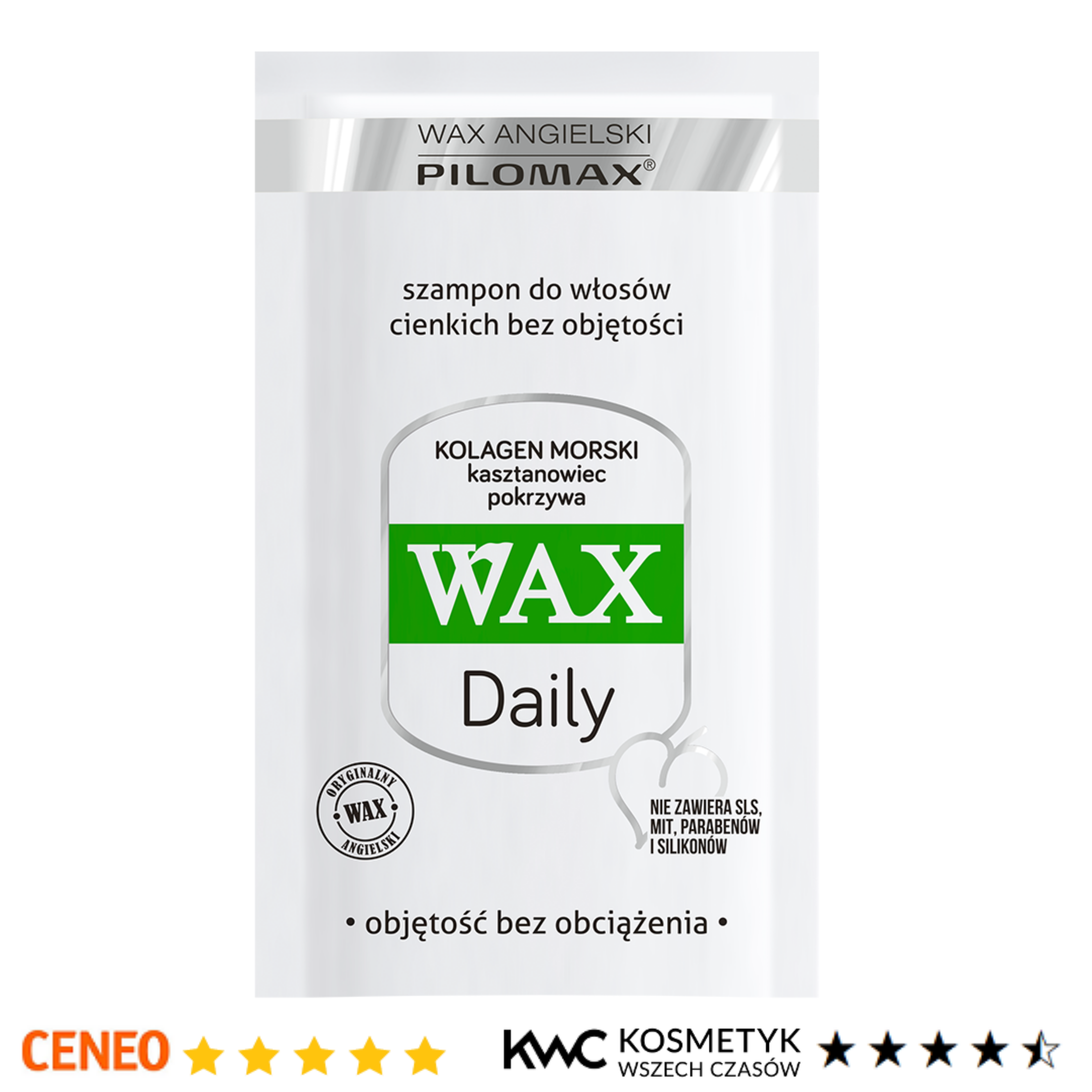 szampon do włosów cienkich wax daily opinie