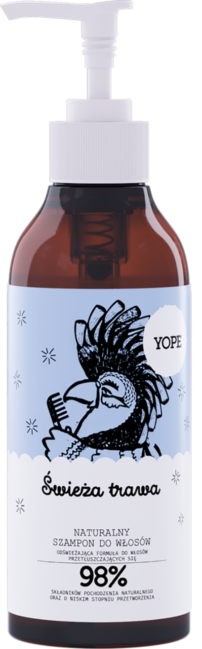 yope szampon świeża trawa do włosów przetłuszczających się 300ml