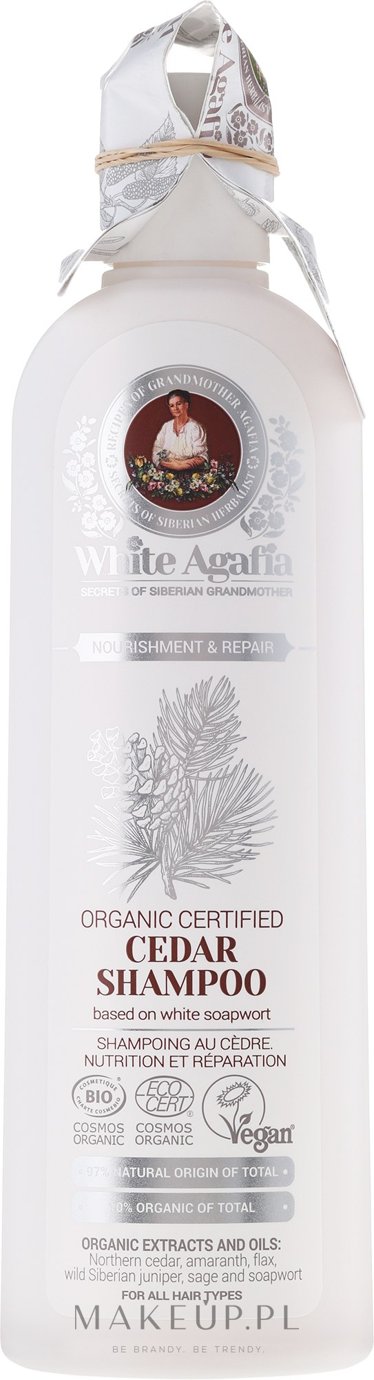 biała agafia organiczny szampon cedrowy do każdego rodzaju włosów