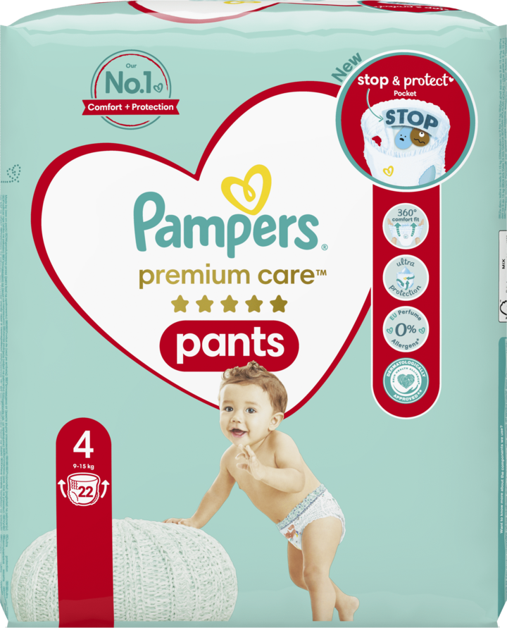 pampers premium care pants 4 22szt