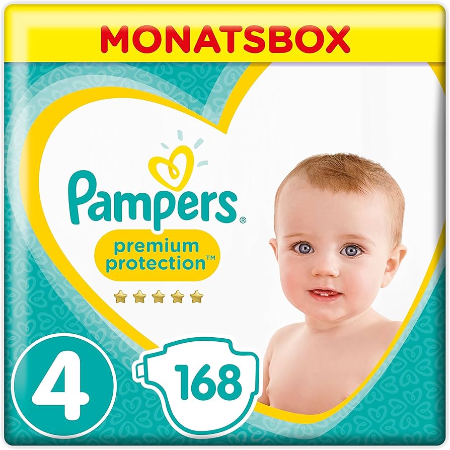pudelko pampers pampersy