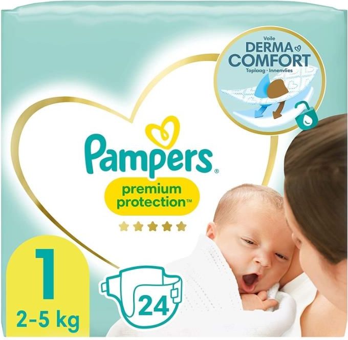 pampers białe 1