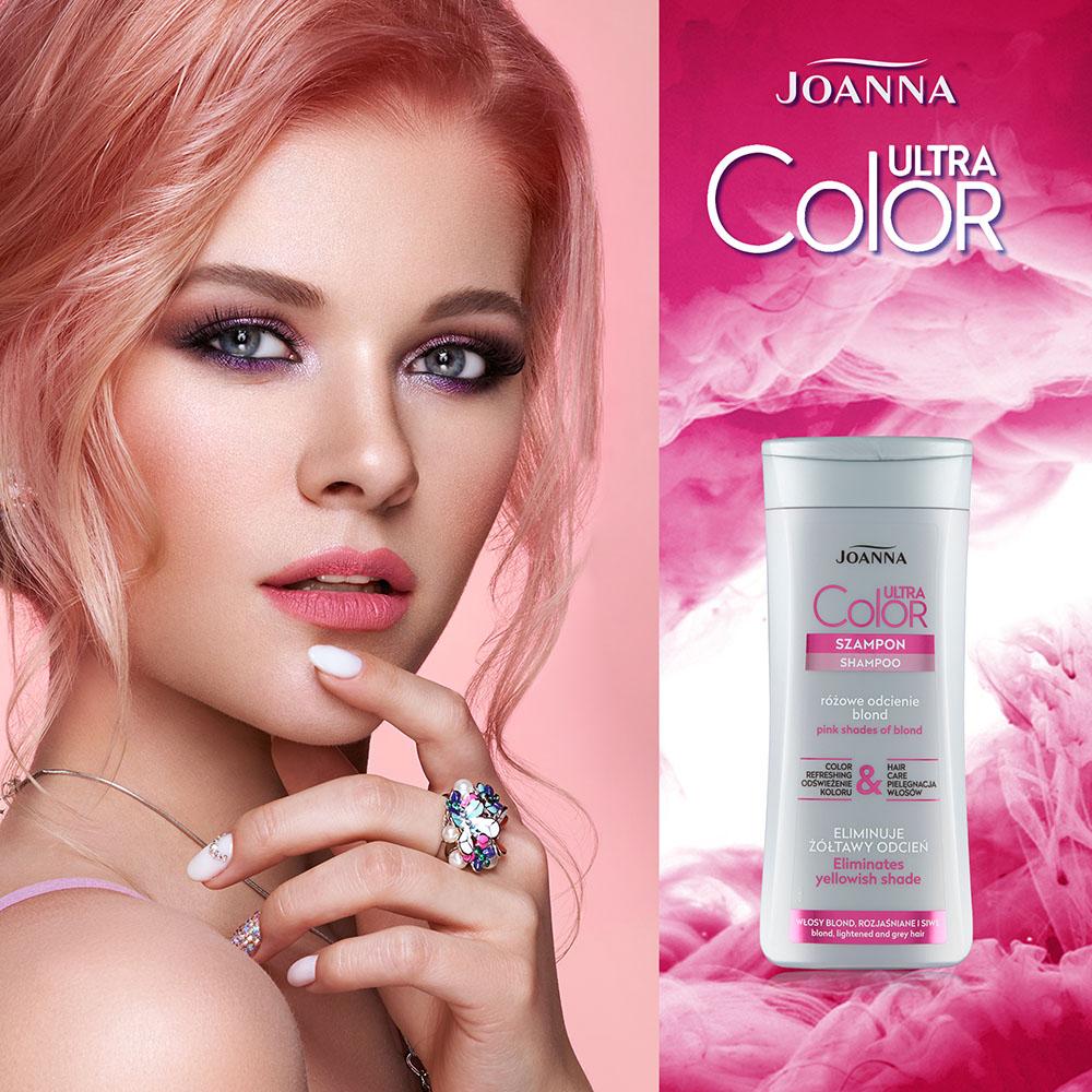 joanna szampon color system różowy