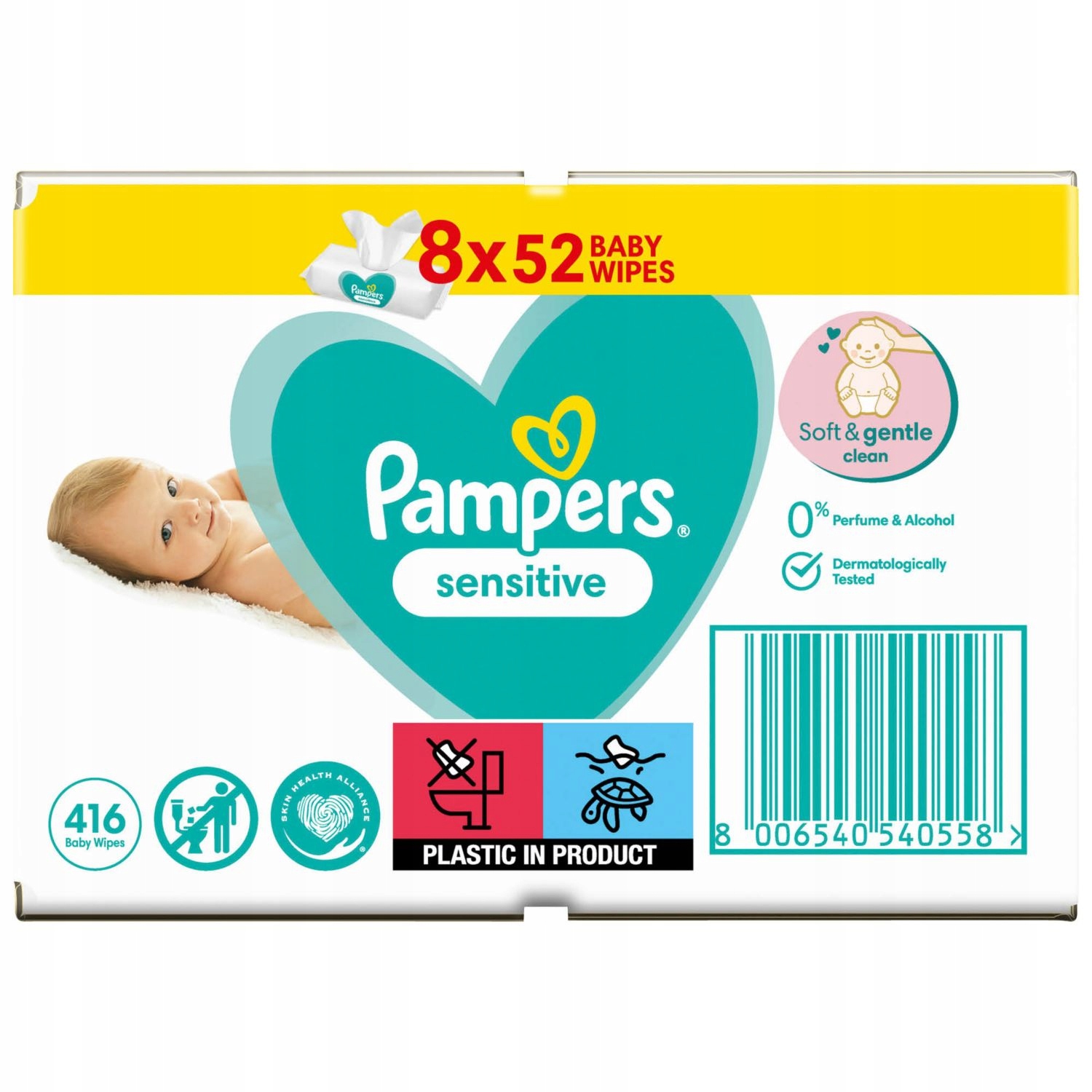 pampers sensitive 12szt ceneo