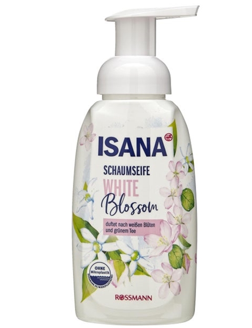 isana myjąca pianka do twarzy white blossom