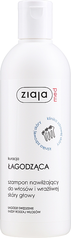 łagodzący szampon ziaja med