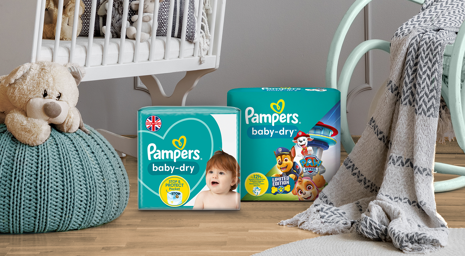 pampers dry