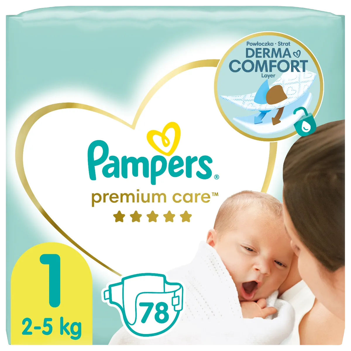 78 sztuk pampers premium