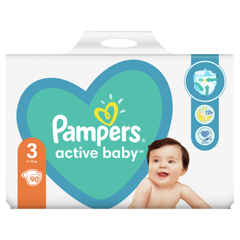 pampers active baby 3 90 szt