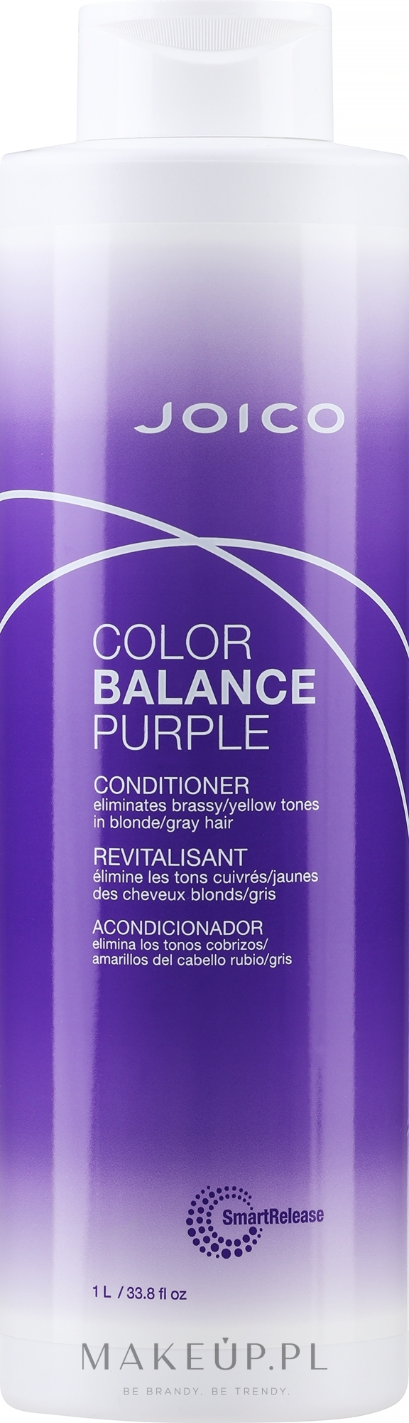 profesjonalna odżywka do włosów w fioletowej pękatej butelce