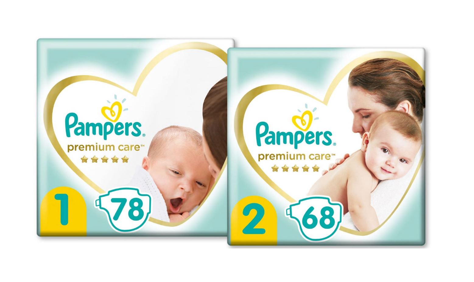 pampers premium care pieluchy 1 newborn 2 mini