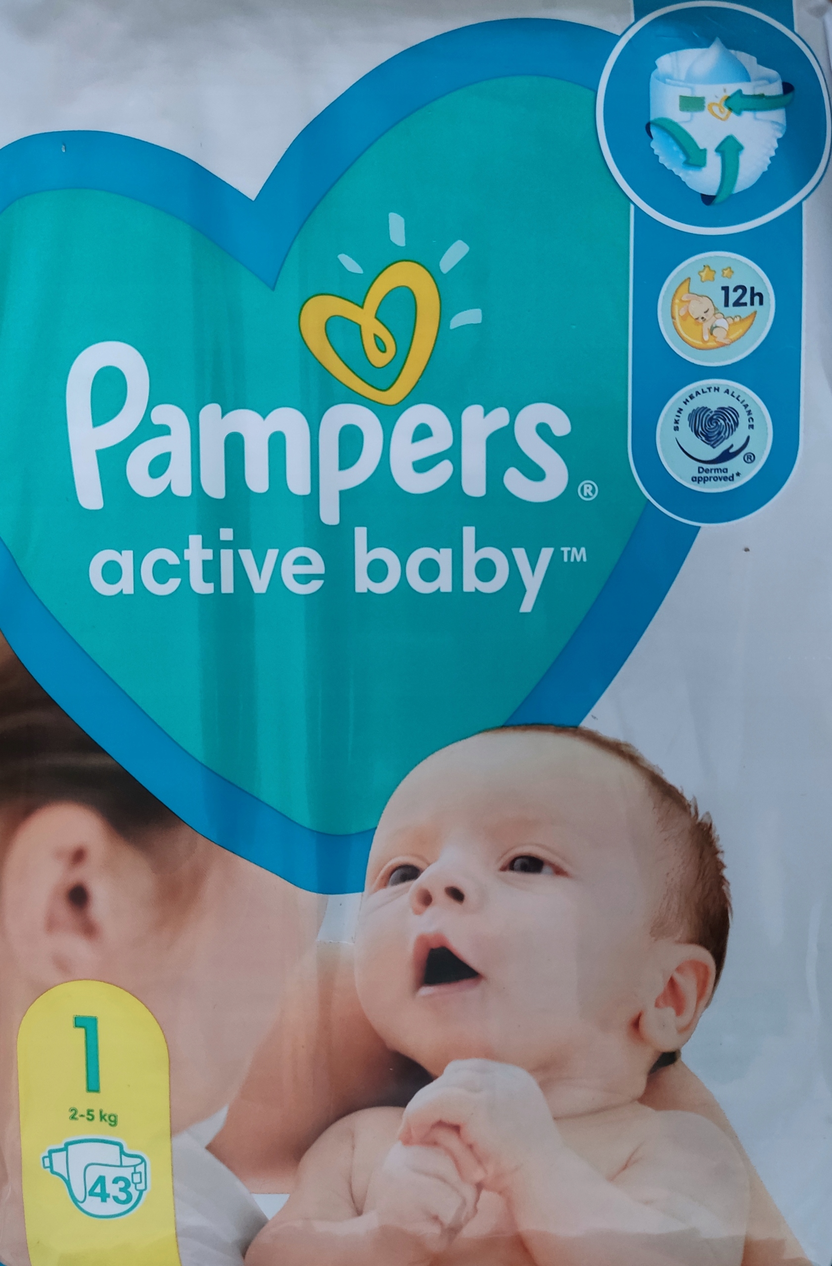 pampers pieluchy 1 2 5 kg 43 szt