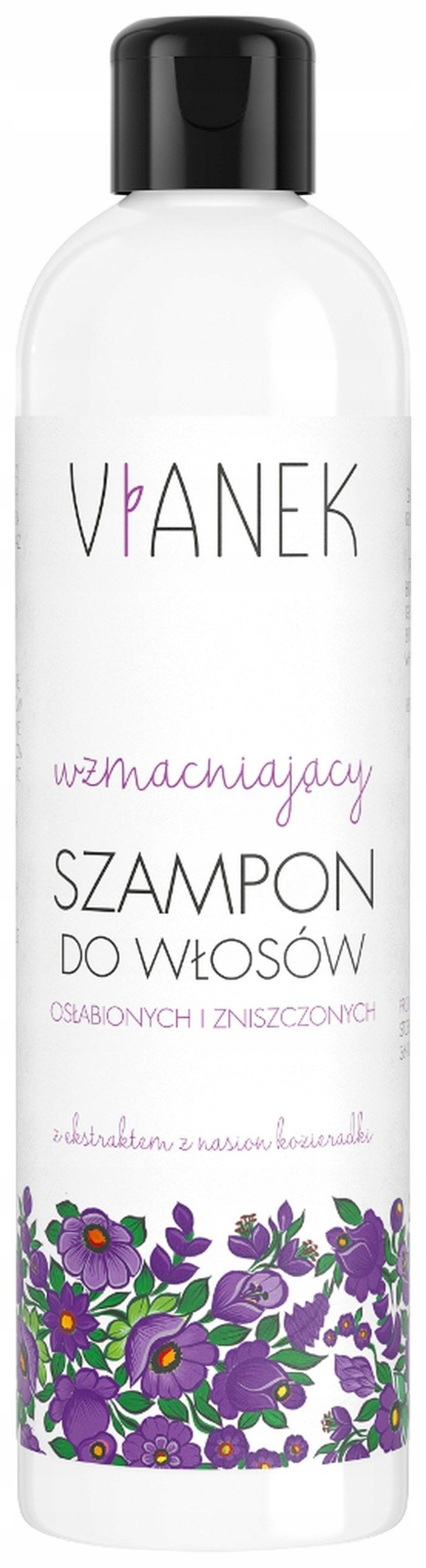 wzmacniający szampon do włosów wianek