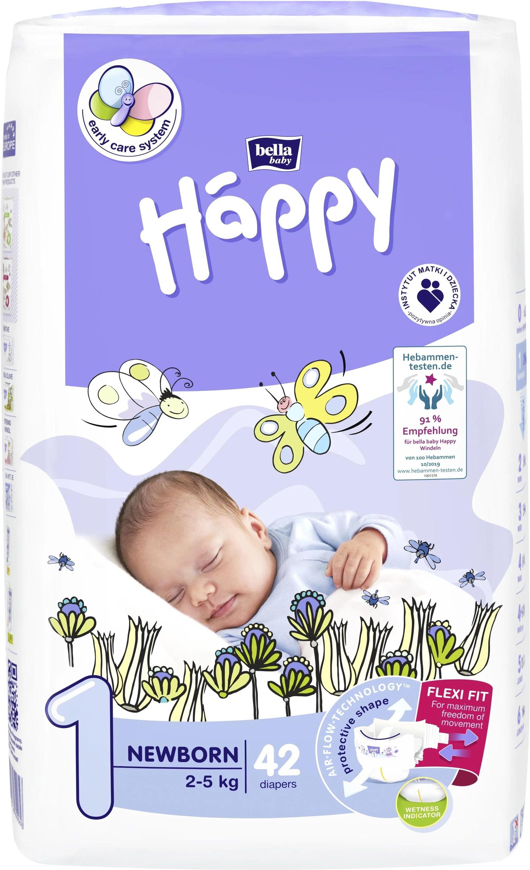 happy pieluchy 1 newborn 2-5kg wycięcie na pępek