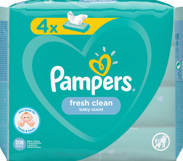pampers fresh clean chusteczki 4