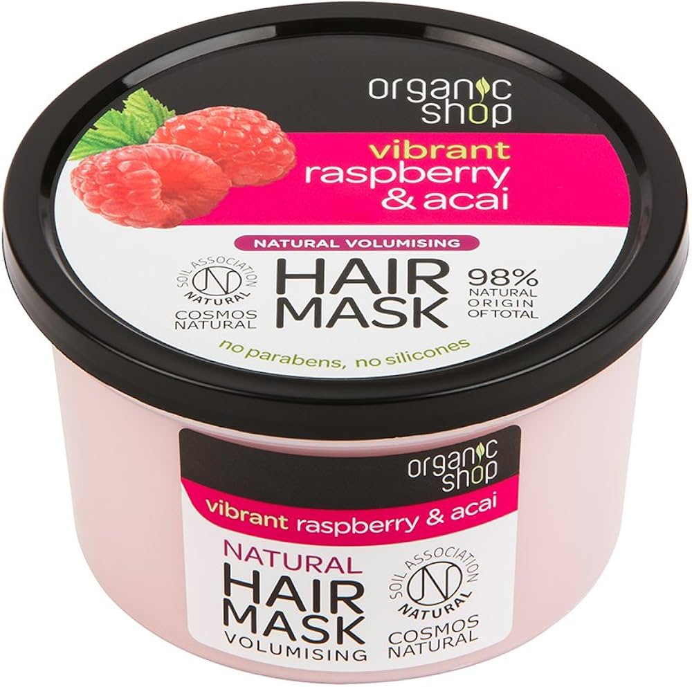 organic shop odżywka do włosów raspberry acai skład