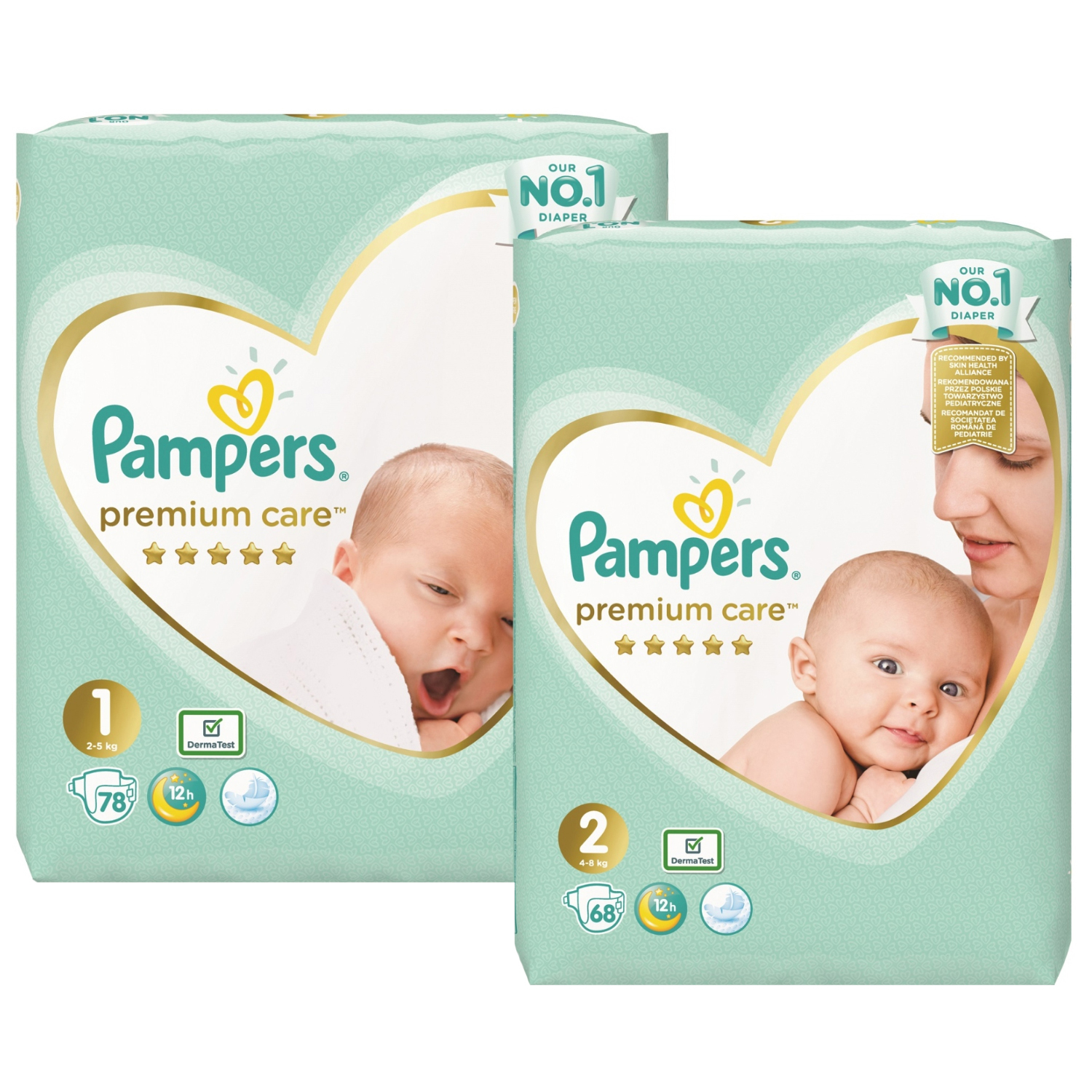 pampers premium care pieluchy 1 newborn 2 mini