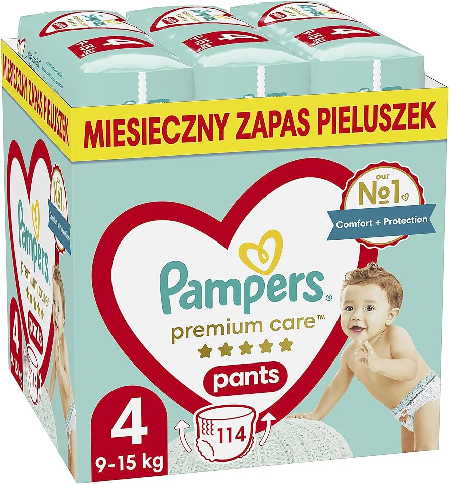 pieluchomajtki pampers pants 4 miesieczne opakowanie