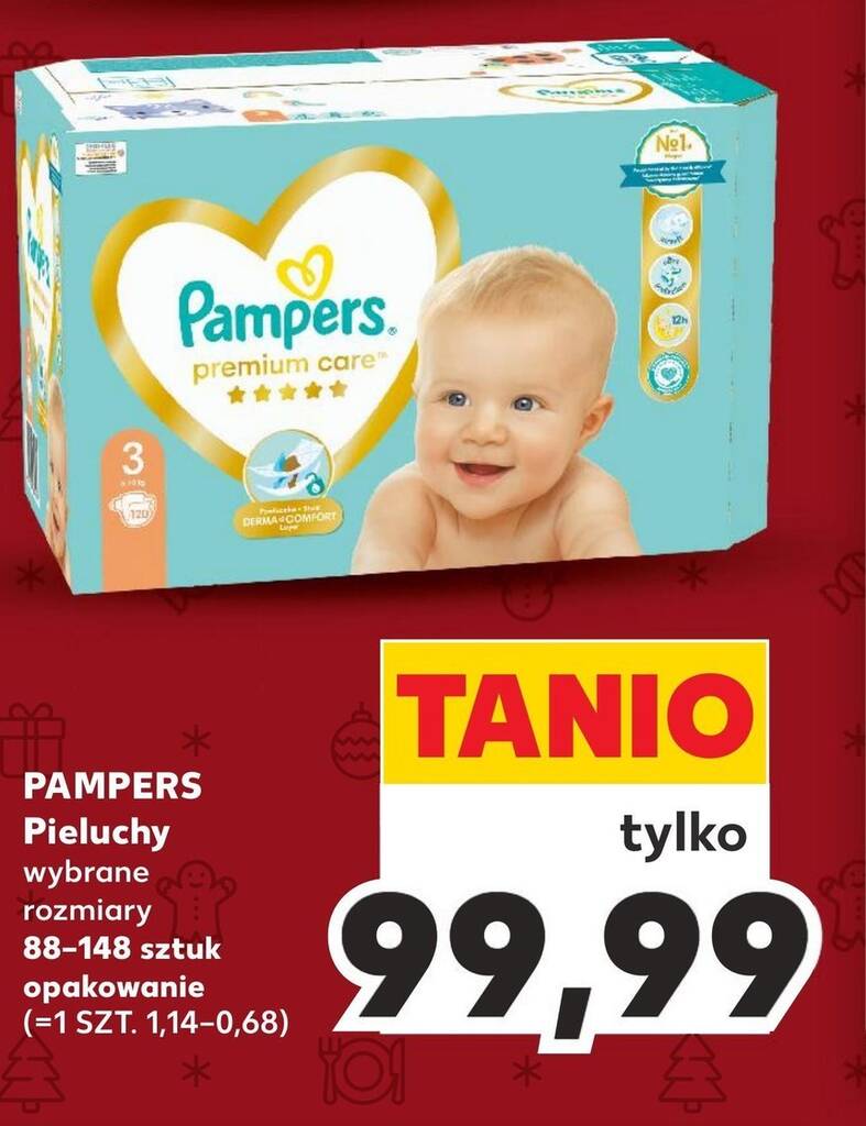 pieluchy pampers 3 tanio