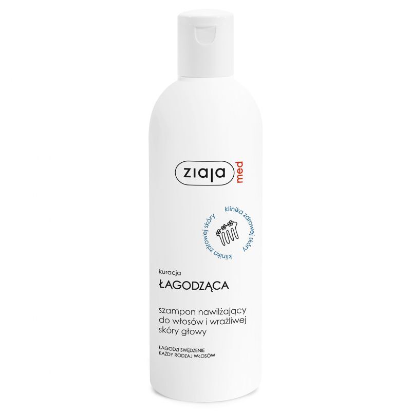 łagodzący szampon do włosów dermo
