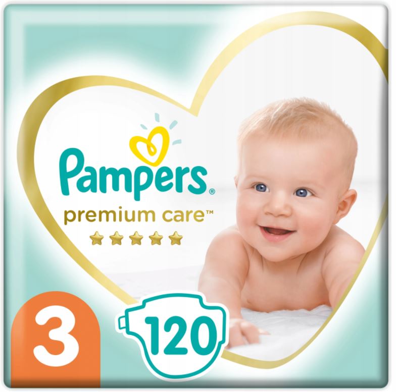 pampers pieluchy premium care 3 midi 120 szt