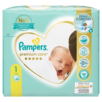 pampers newborn premium care auchan