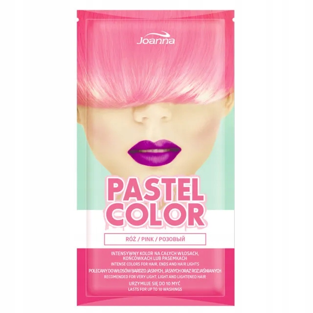 joanna pastel color szampon koloryzujący w saszetce róż 35 g