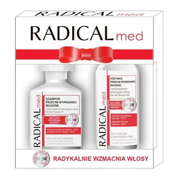 radical med zestaw prezent szampon odżywka włosy