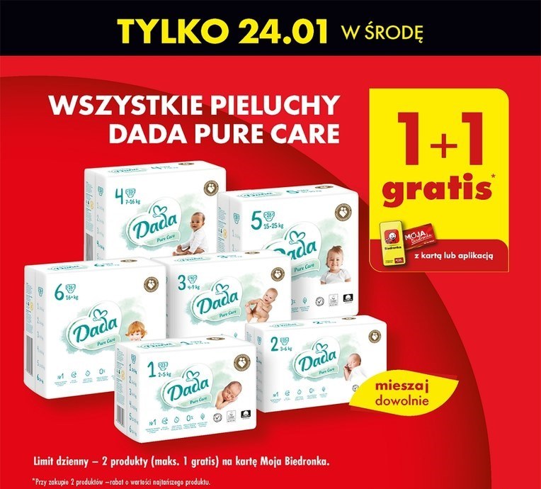 biedronka pieluchy pampers