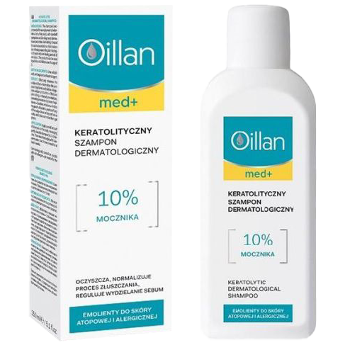 2 oillan med+ keratolityczny szampon dermatologiczny