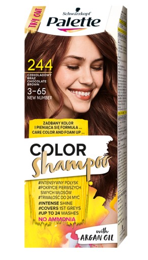 szampon koloryzujący do włosów palette