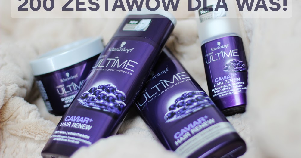 schwarzkopf szampon essence ultîme caviar hair renew