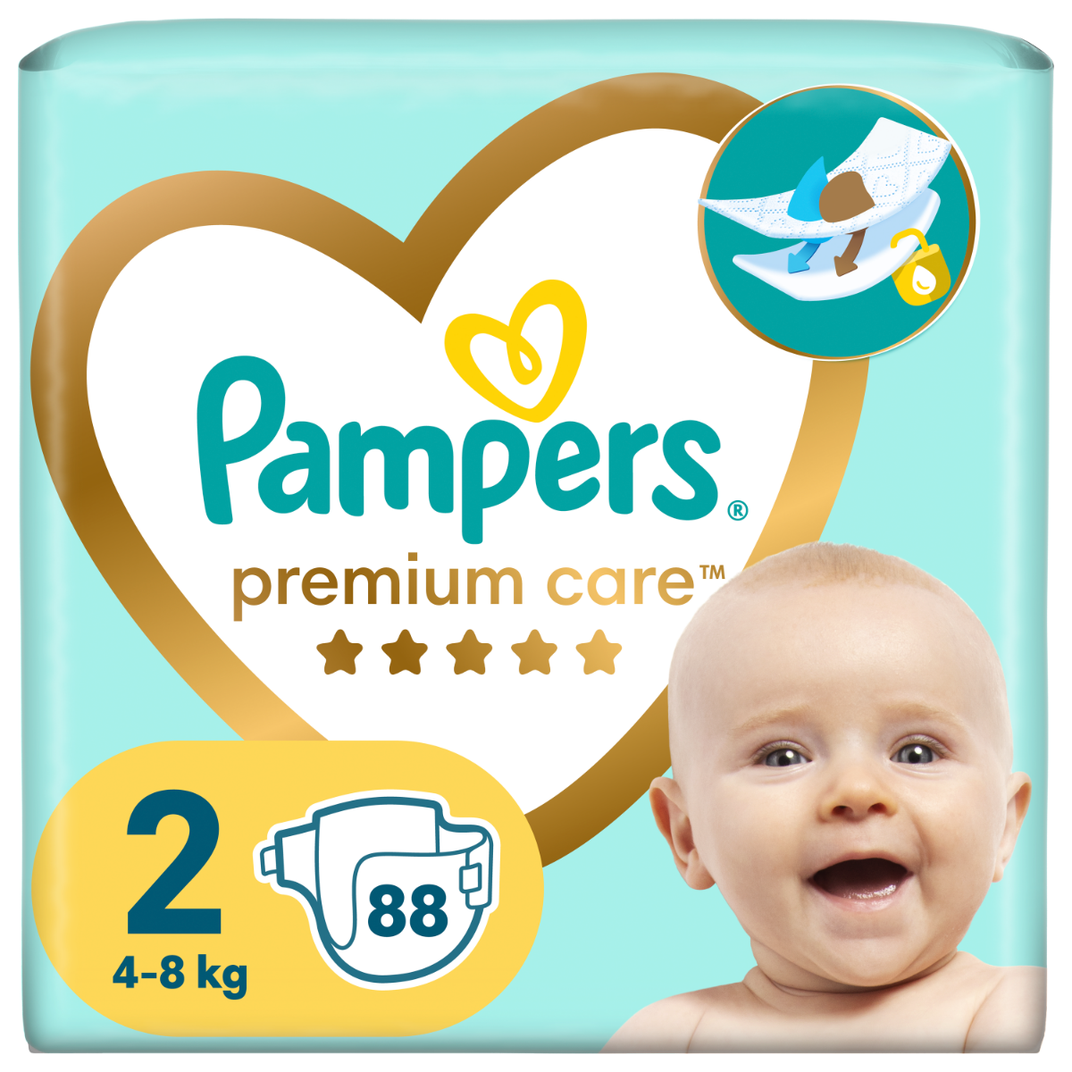 pampers premium care 2 5 88szt