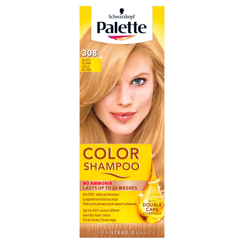 palette złoty blond szampon na szare włosy