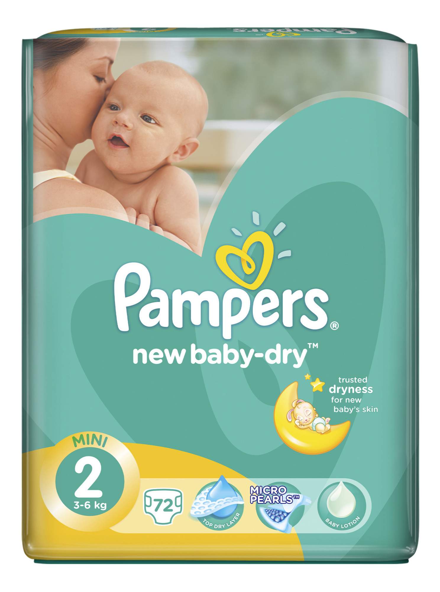 pampers new baby dry 2 68szt