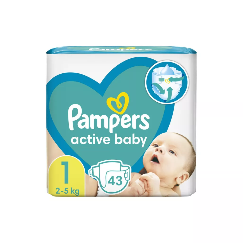 pampers new baby pieluchy jednorazowe rozmiar 1 newborn 43 szt