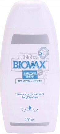 lbiotica biovax latte intensywnie regenerujący szampon po keratyowym