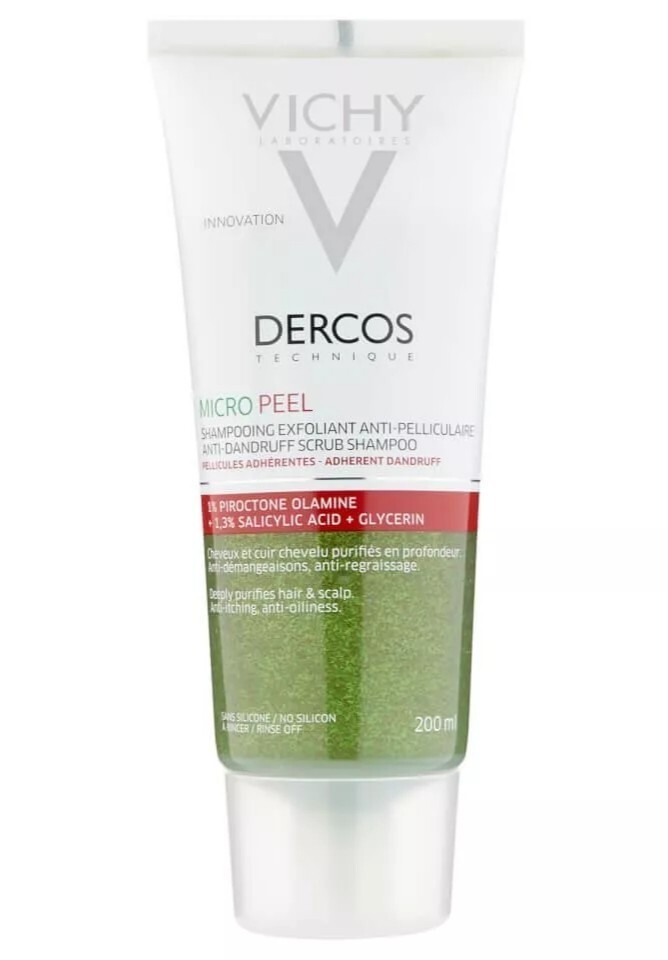 vichy dercos micropeel przeciwłupieżowy szampon peelingujący